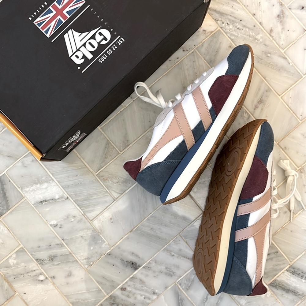 Gola Women's Sneakers - Blue, Burgundy, and Beige